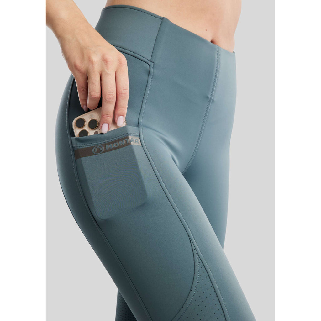 Montar Legging d'Équitation MoTilley Full Grip Dark Slate