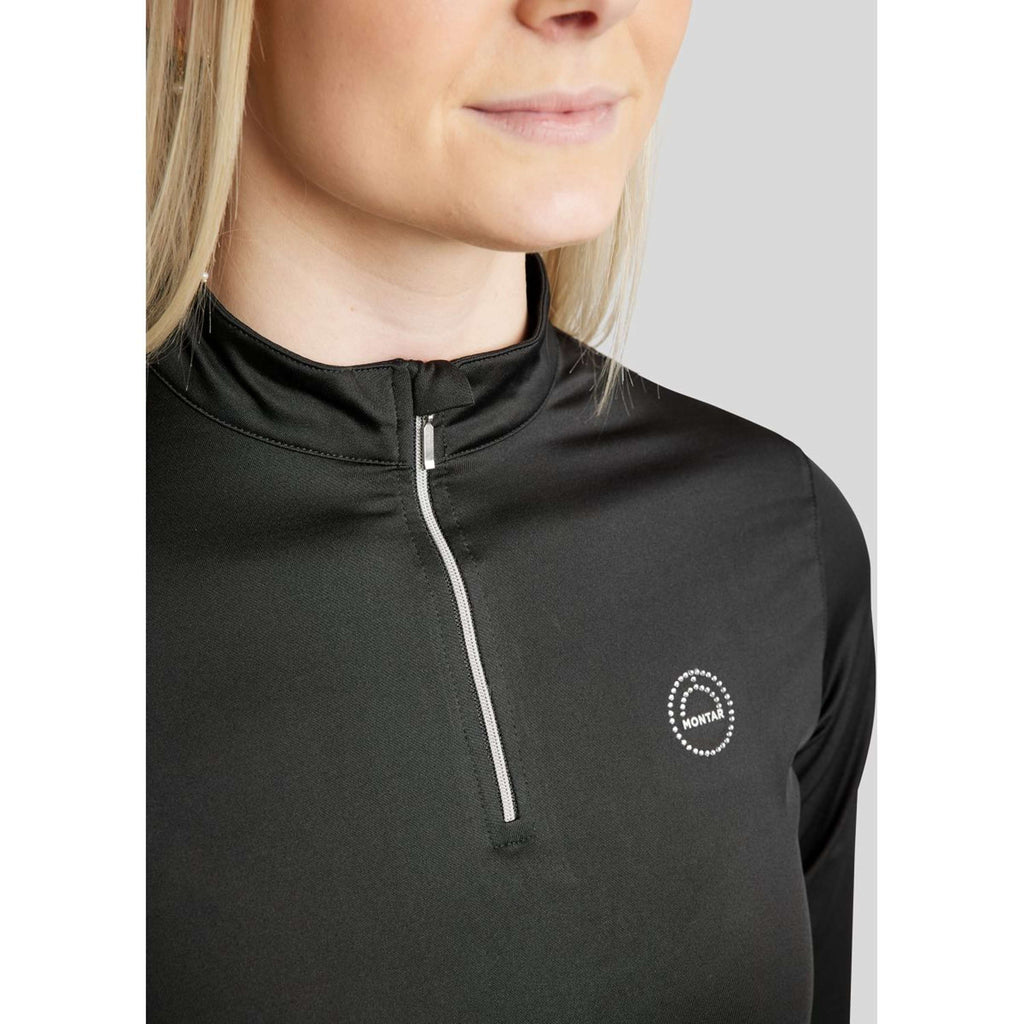 Montar Chemise Everly Crystal Logo Longues Manches Noir