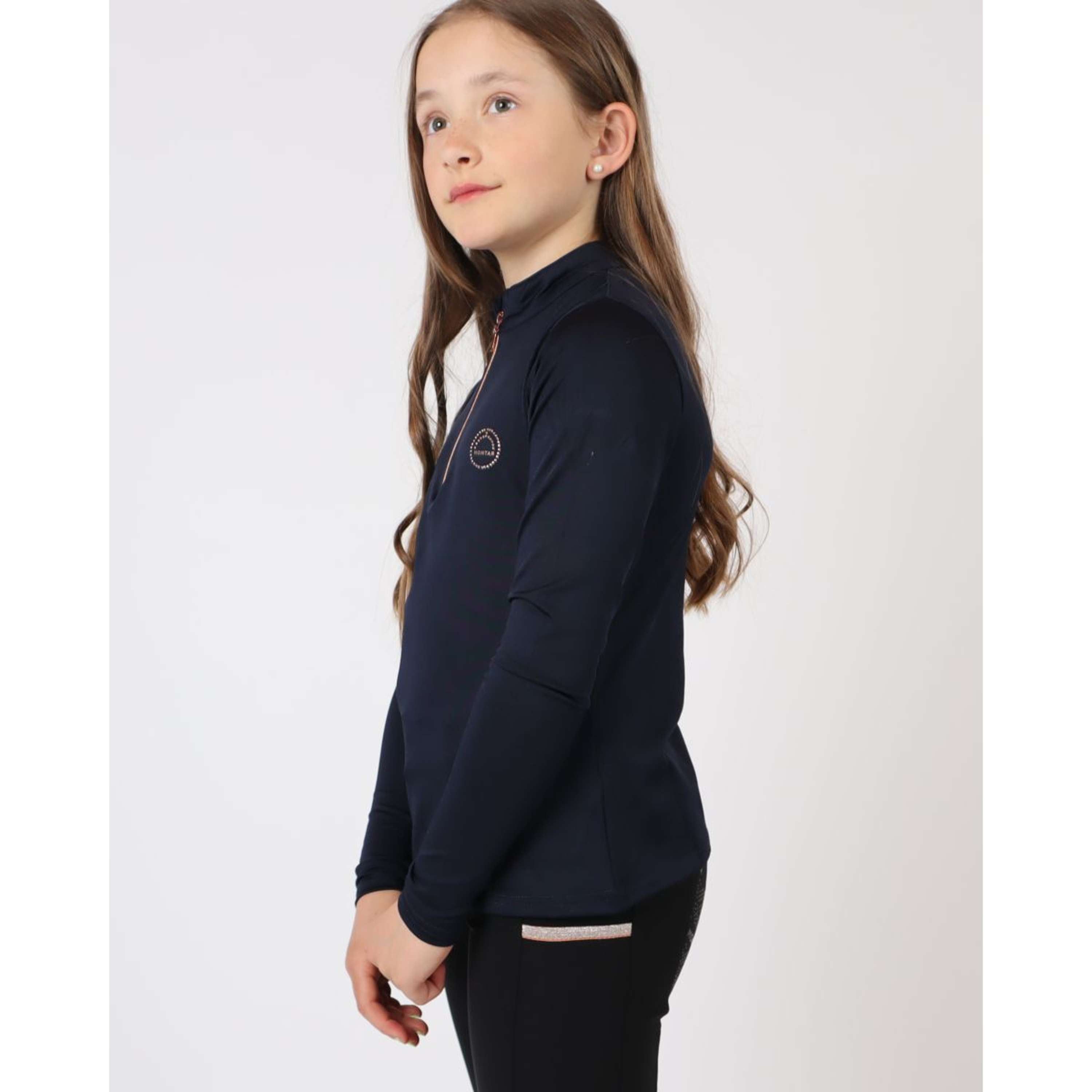 Montar Chemise Everly Rosegold Junior Longues Manches Marin