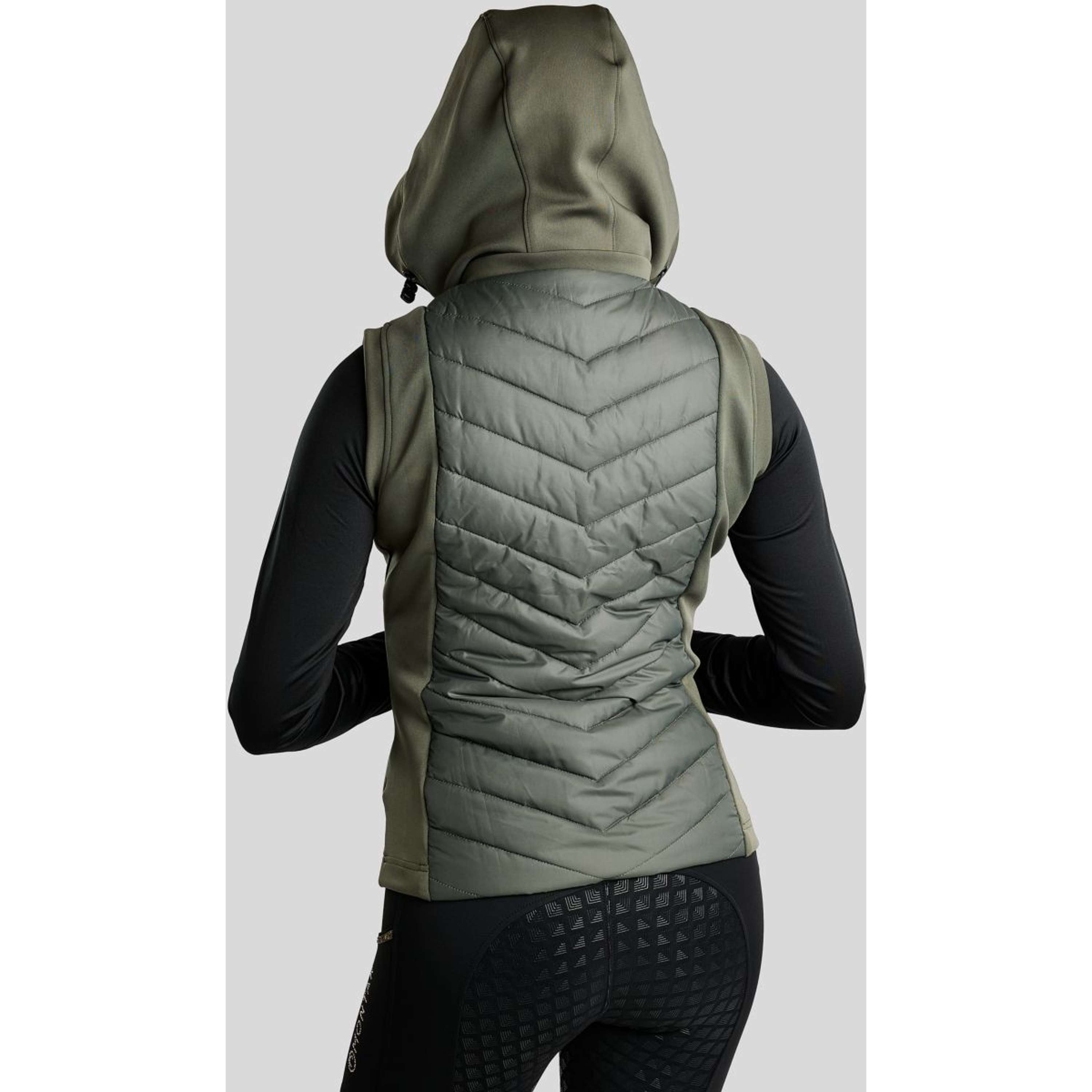 Montar Bodychauffant MoEverline Hybrid Detachable Hood Golden Quartz Crystals Forest Green