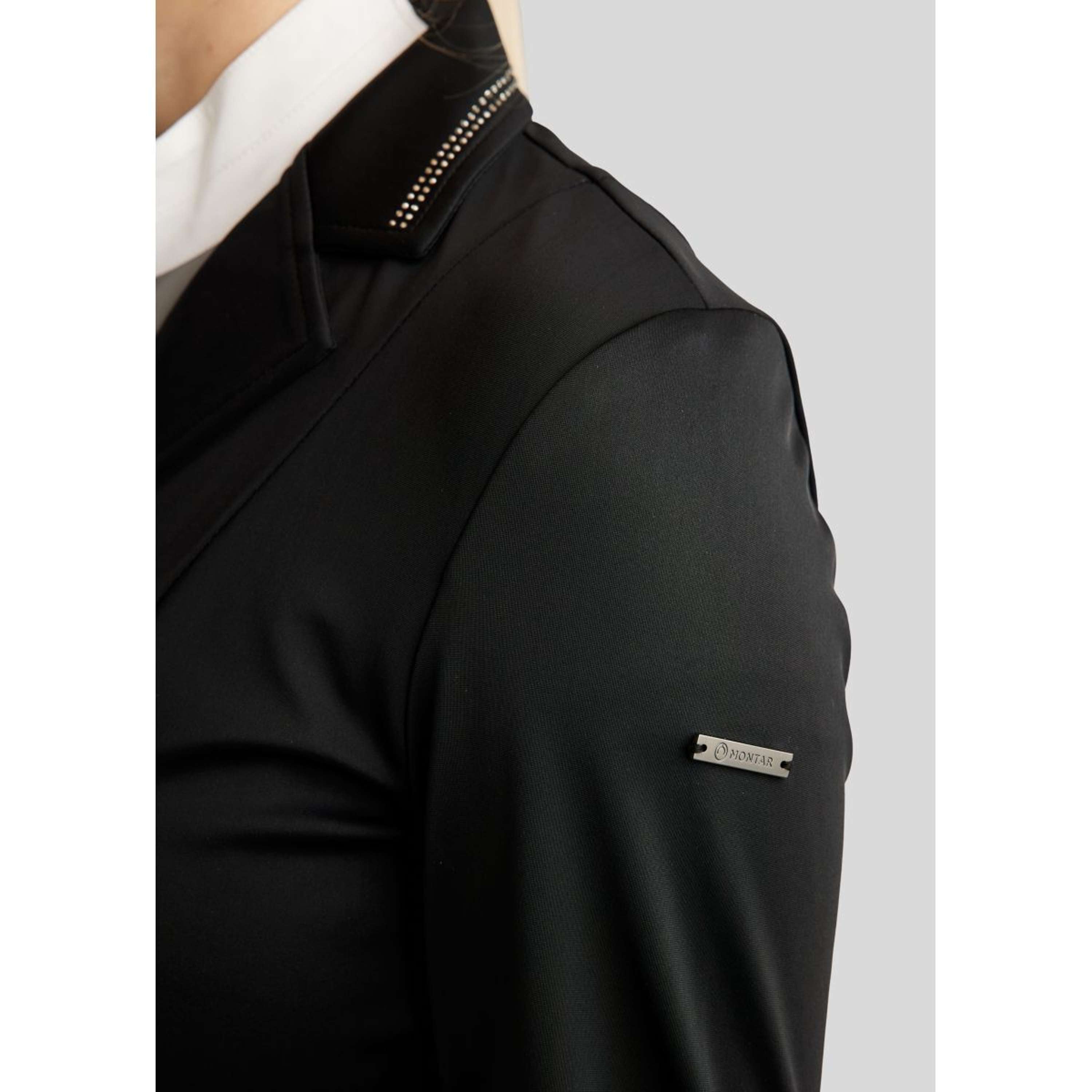 Montar Veste de Concours MoPearl Pintucks Gun Metal Crystals Noir