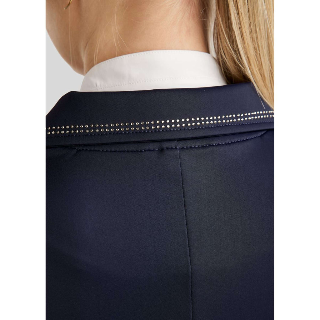Montar Veste de Concours MoPearl Pintucks Gun Metal Crystals Marin