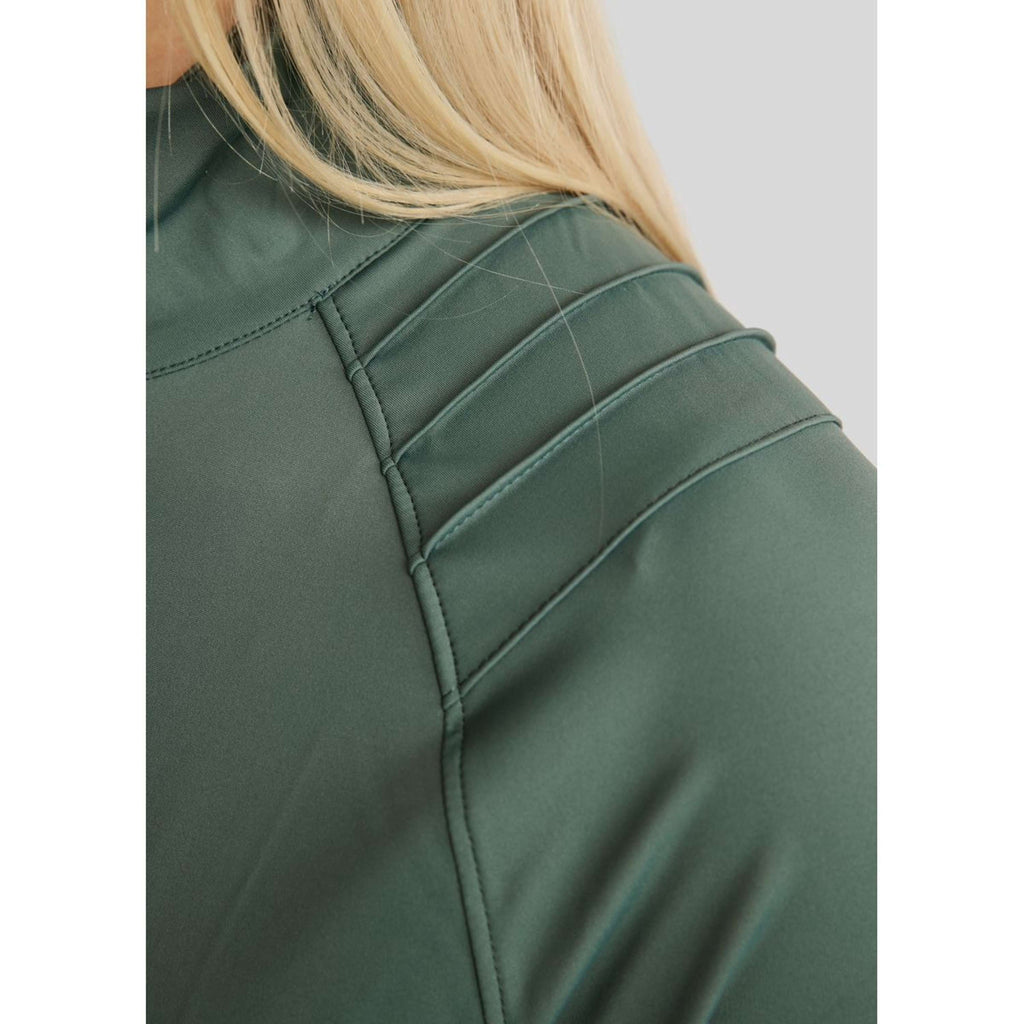 Montar Blouson MoPearl Pintuck Gun Metal Crystals Jade