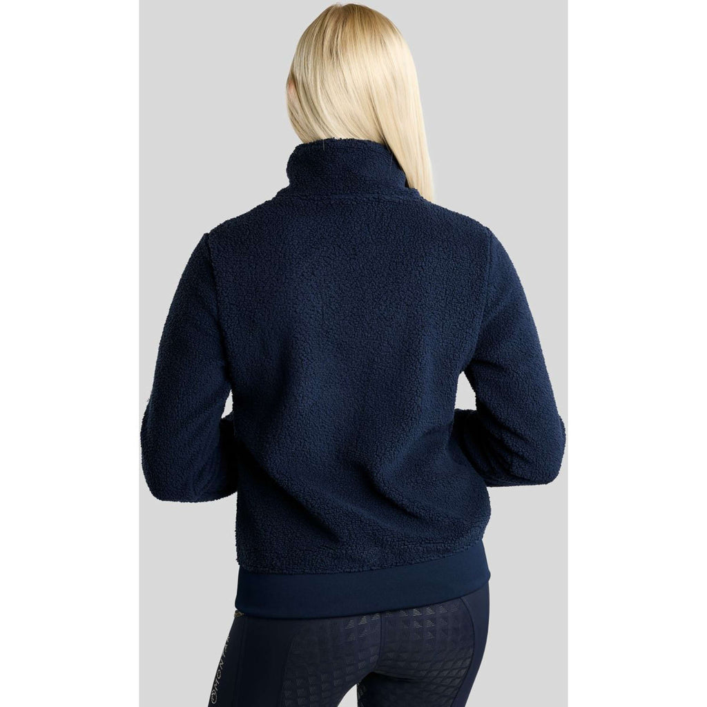 Montar Pull MoEbba Q-Zip Teddy Pile Golden Quartz Marine