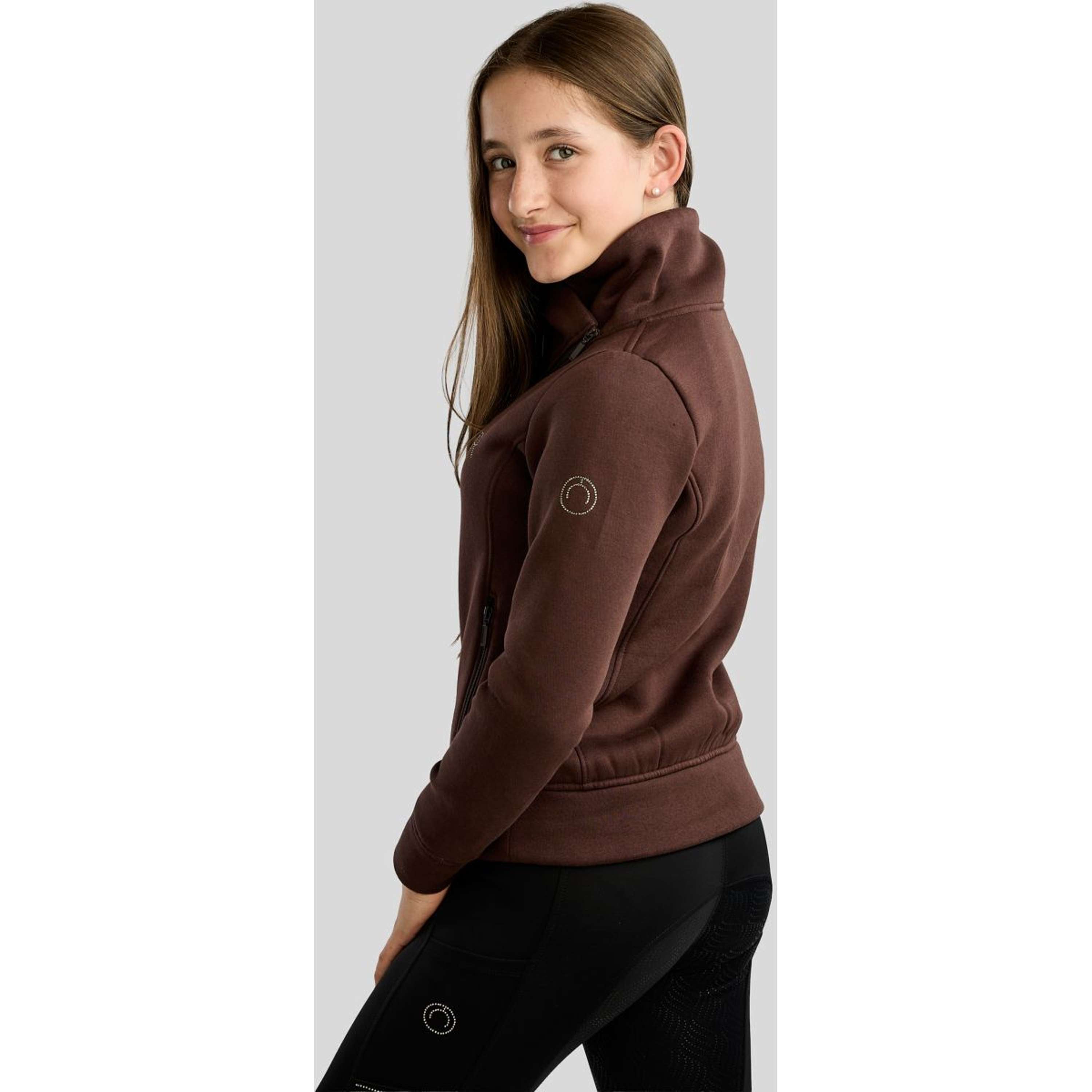 Montar Pull-over MoNaja High Collar Golden Quartz Crystals Kids Black Peony