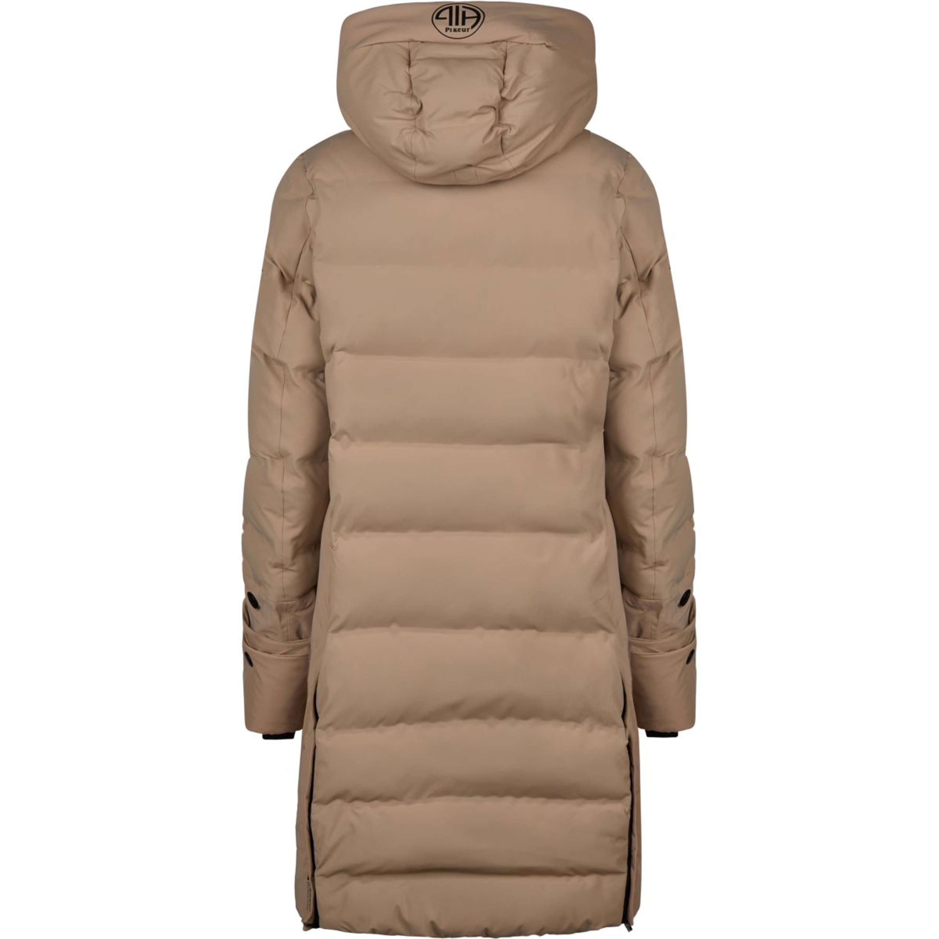 Pikeur Veste Longue Quilted Raincoat Athleisure AW26 Mocha Cream