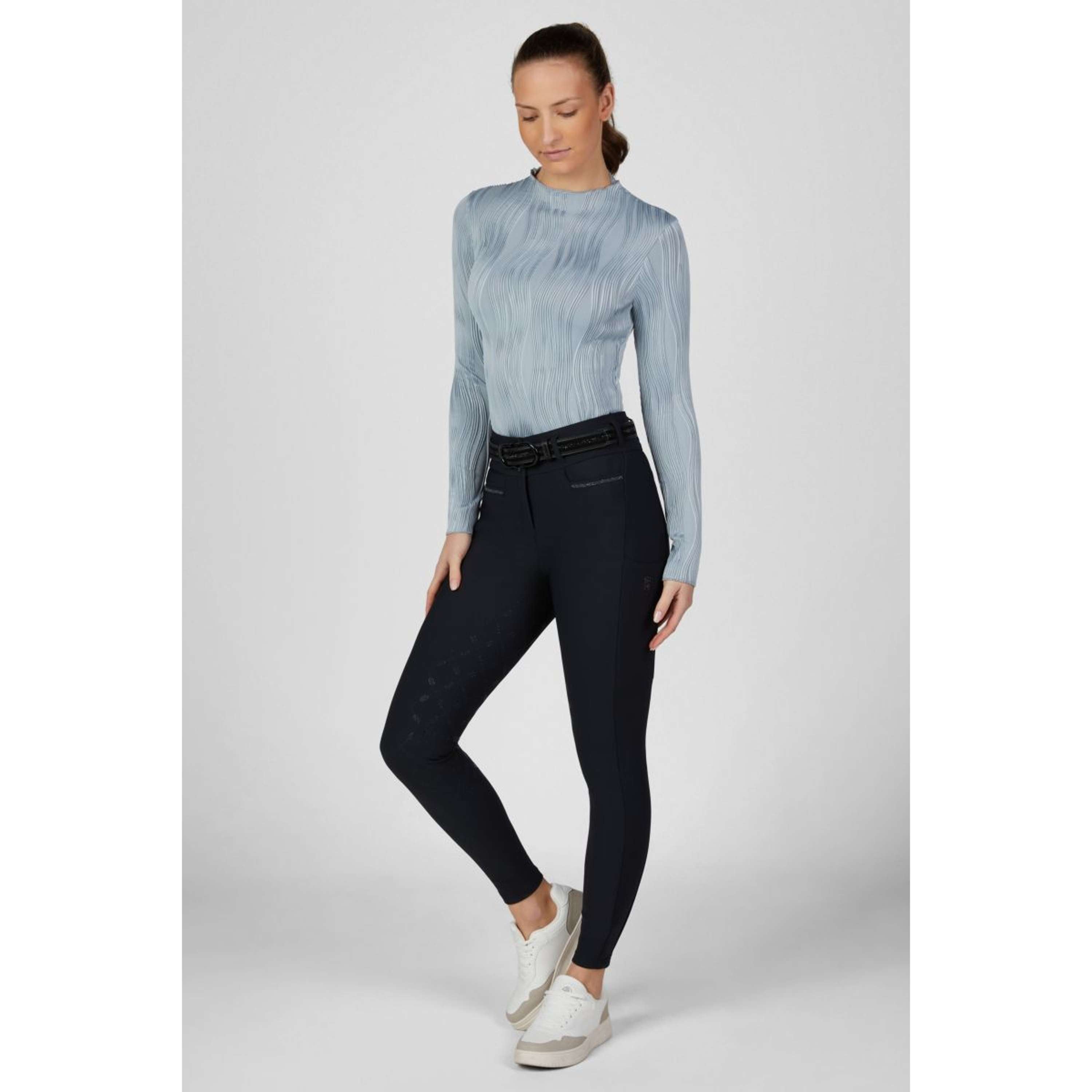 Pikeur Pantalon d'Équitation Linnet GripTec SO Highwaist Full Grip Nightblue