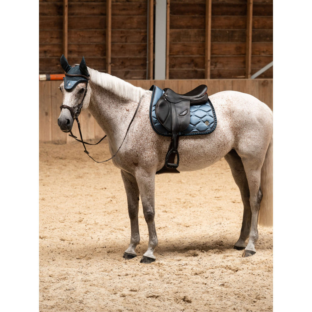 PS of Sweden Tapis de Selle Ruffle Pearl de Saut Shadow Blue