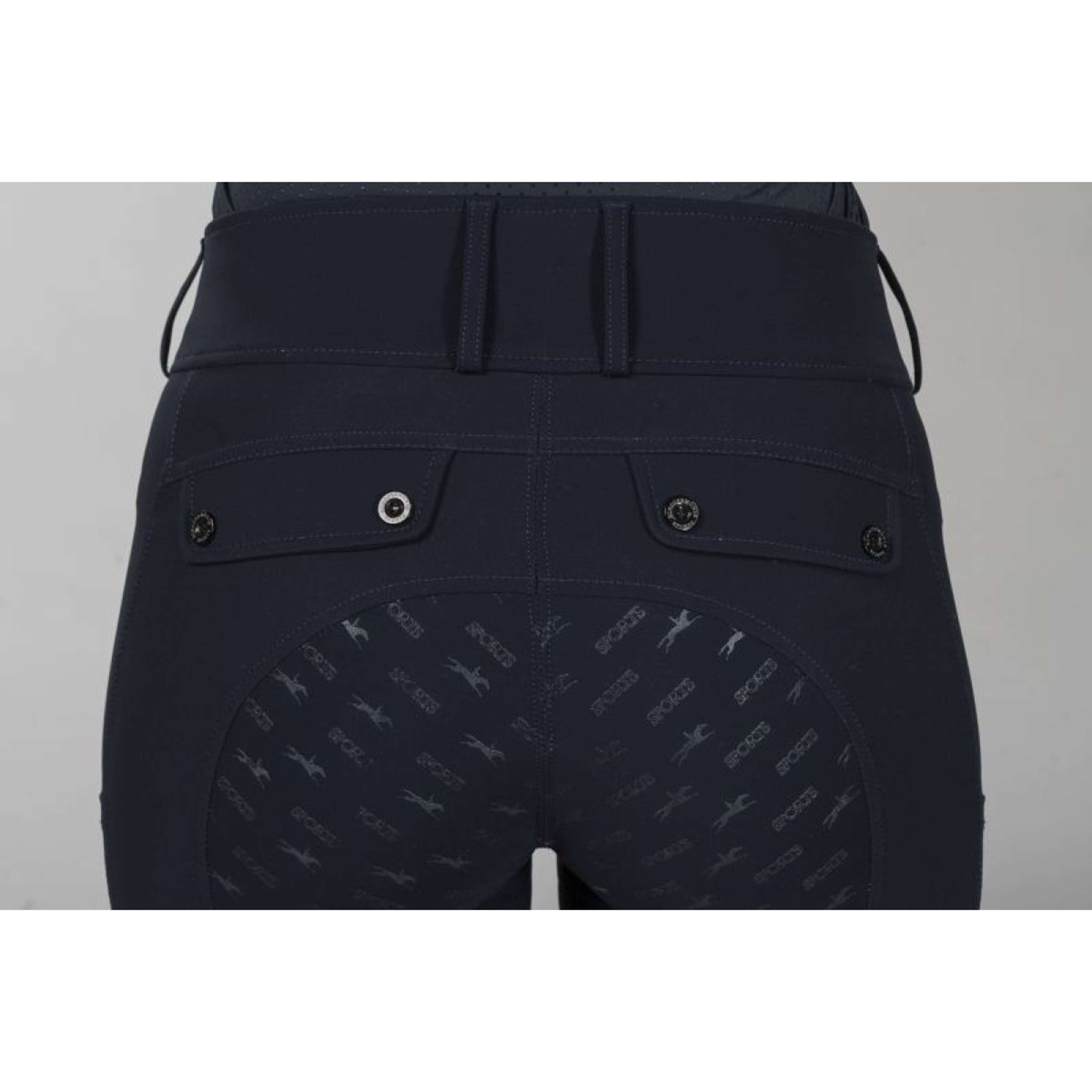Schockemöhle Pantalon d'Équitation SPCarola Full Grip Bleu Foncé