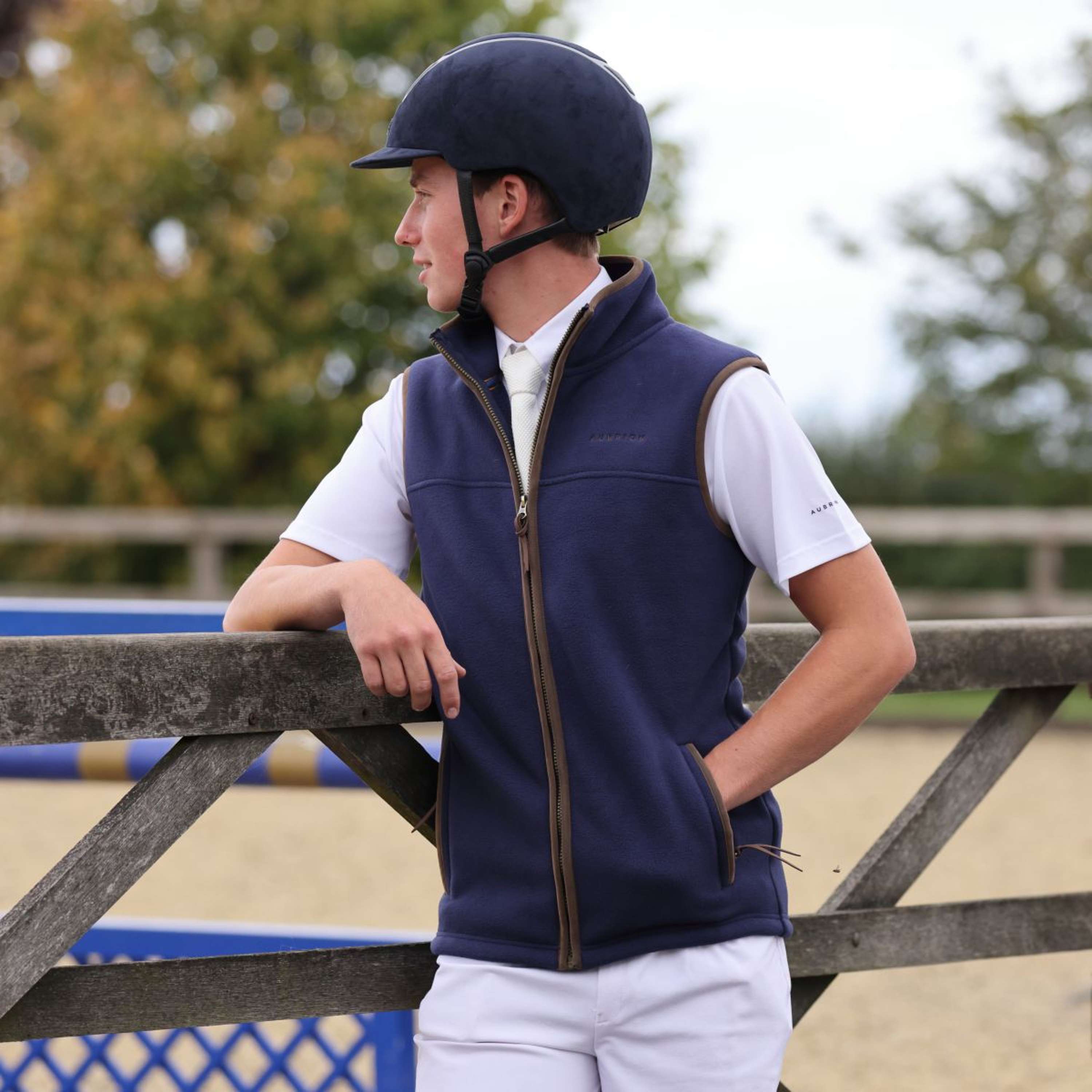 Aubrion by Shires Bodychauffant Original Fleece Hommes Marin