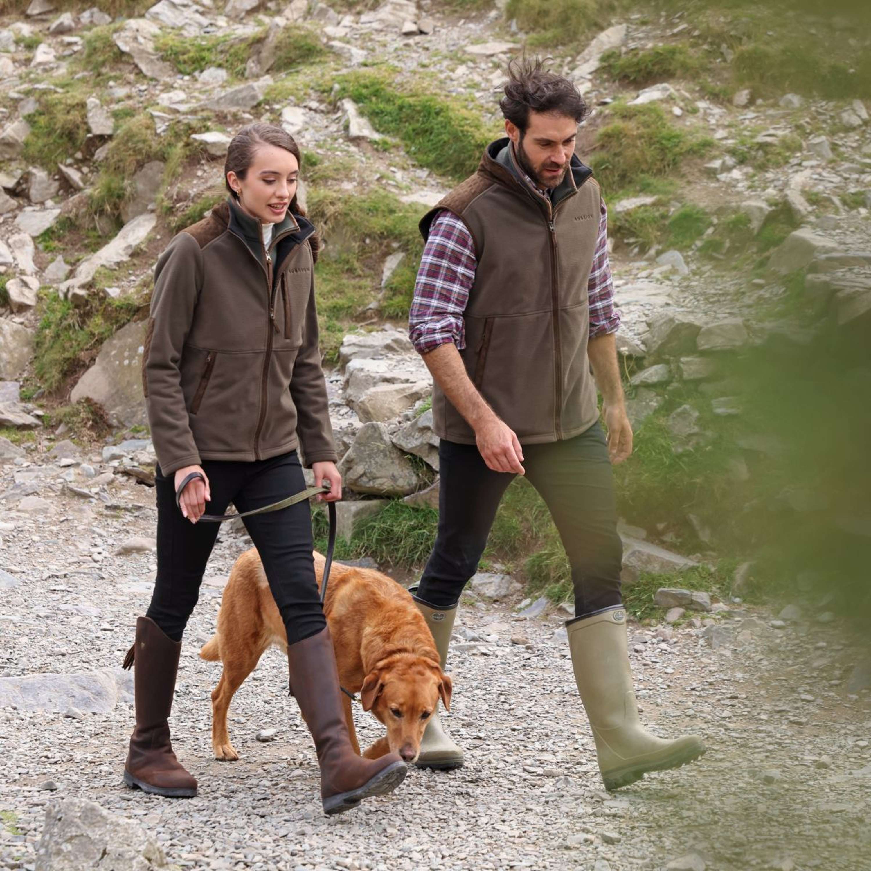 Aubrion by Shires Veste Heritage Fleece Olive foncé