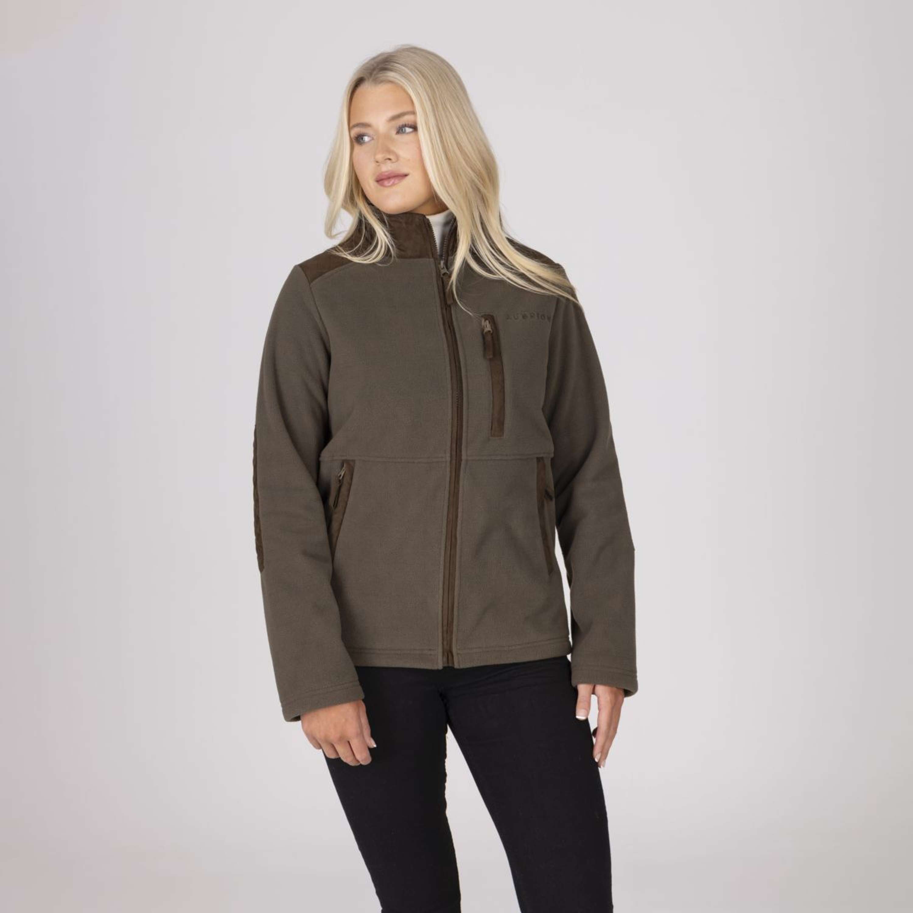 Aubrion by Shires Veste Heritage Fleece Olive foncé