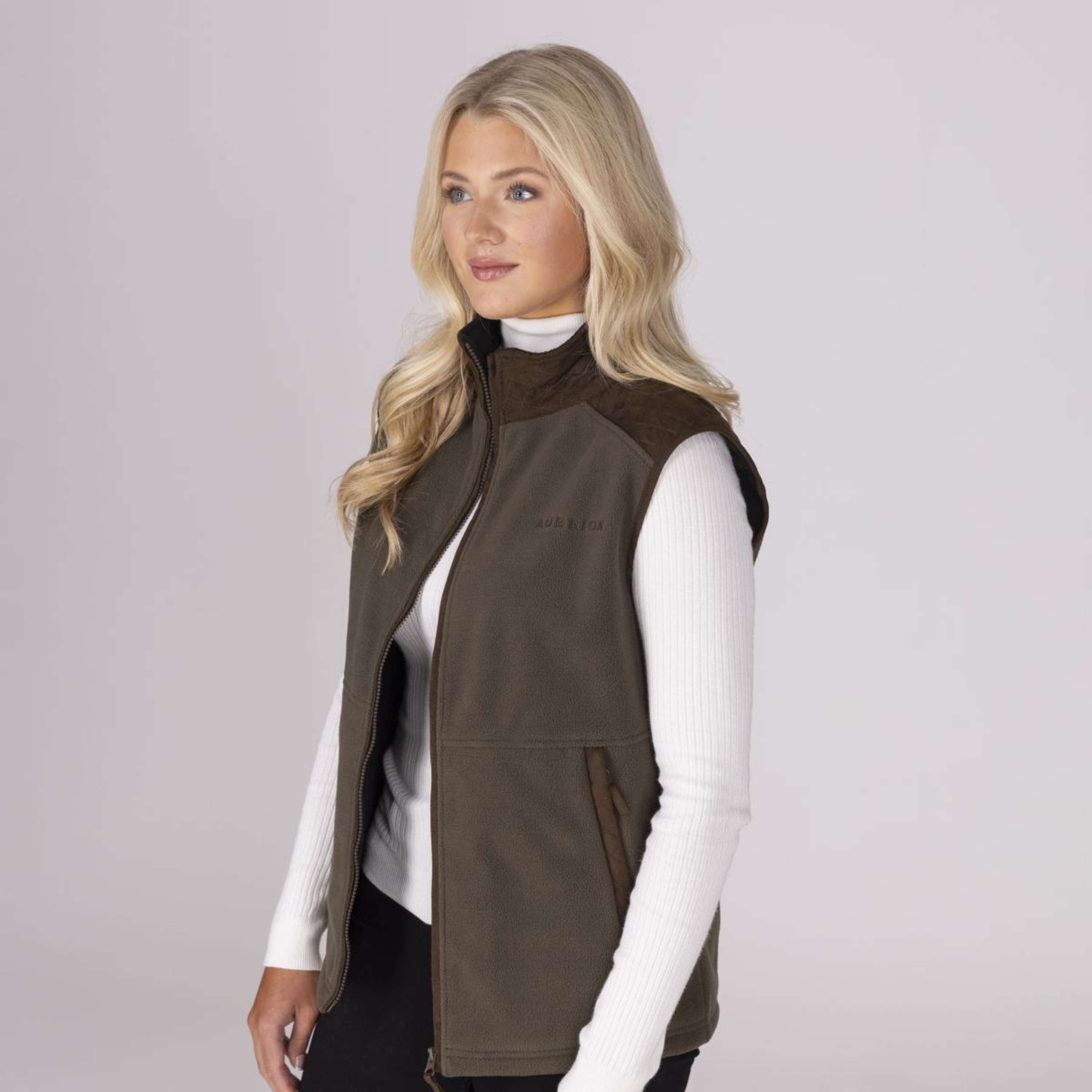 Aubrion by Shires Bodychauffant Heritage Fleece Olive foncé