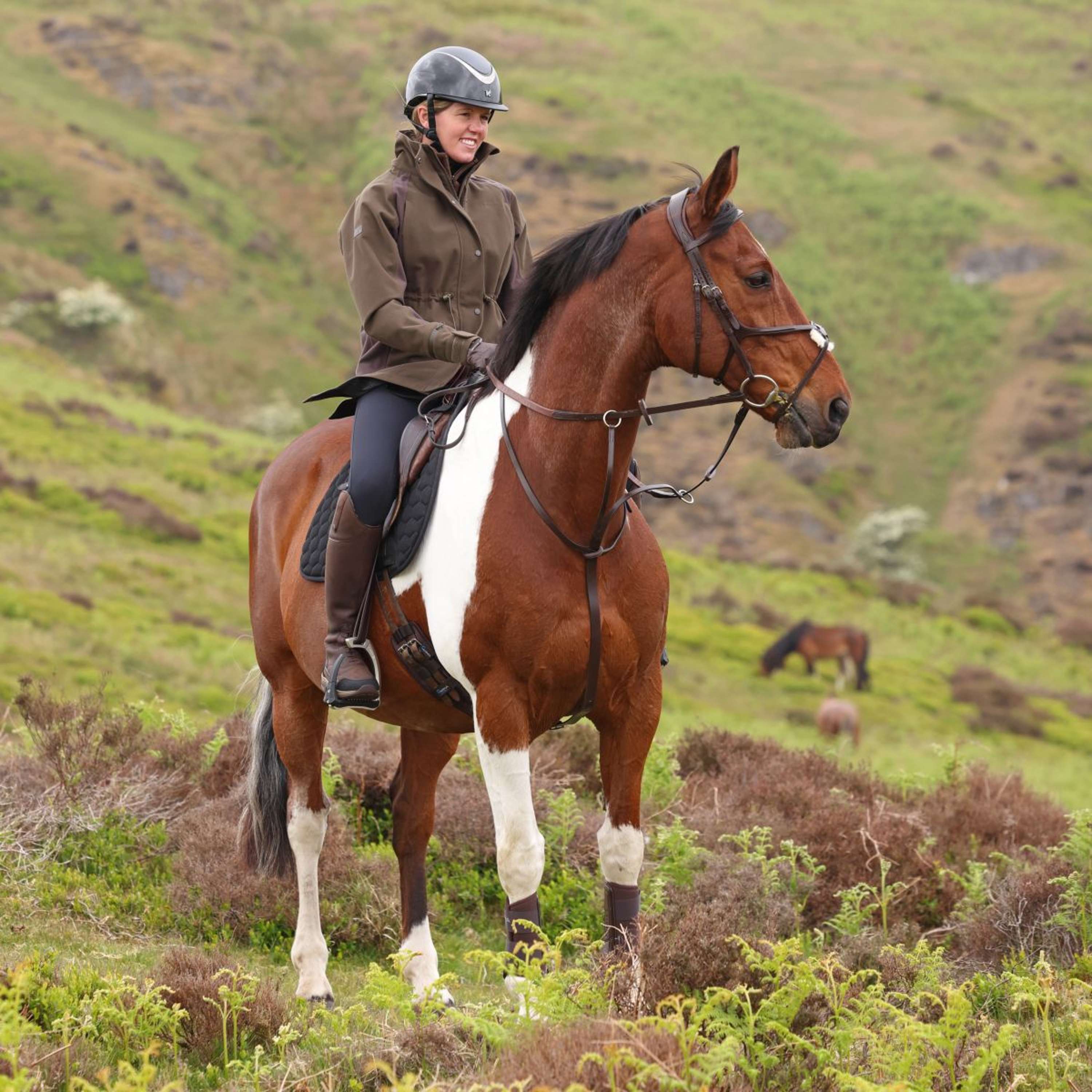Aubrion by Shires Veste Heritage Olive foncé