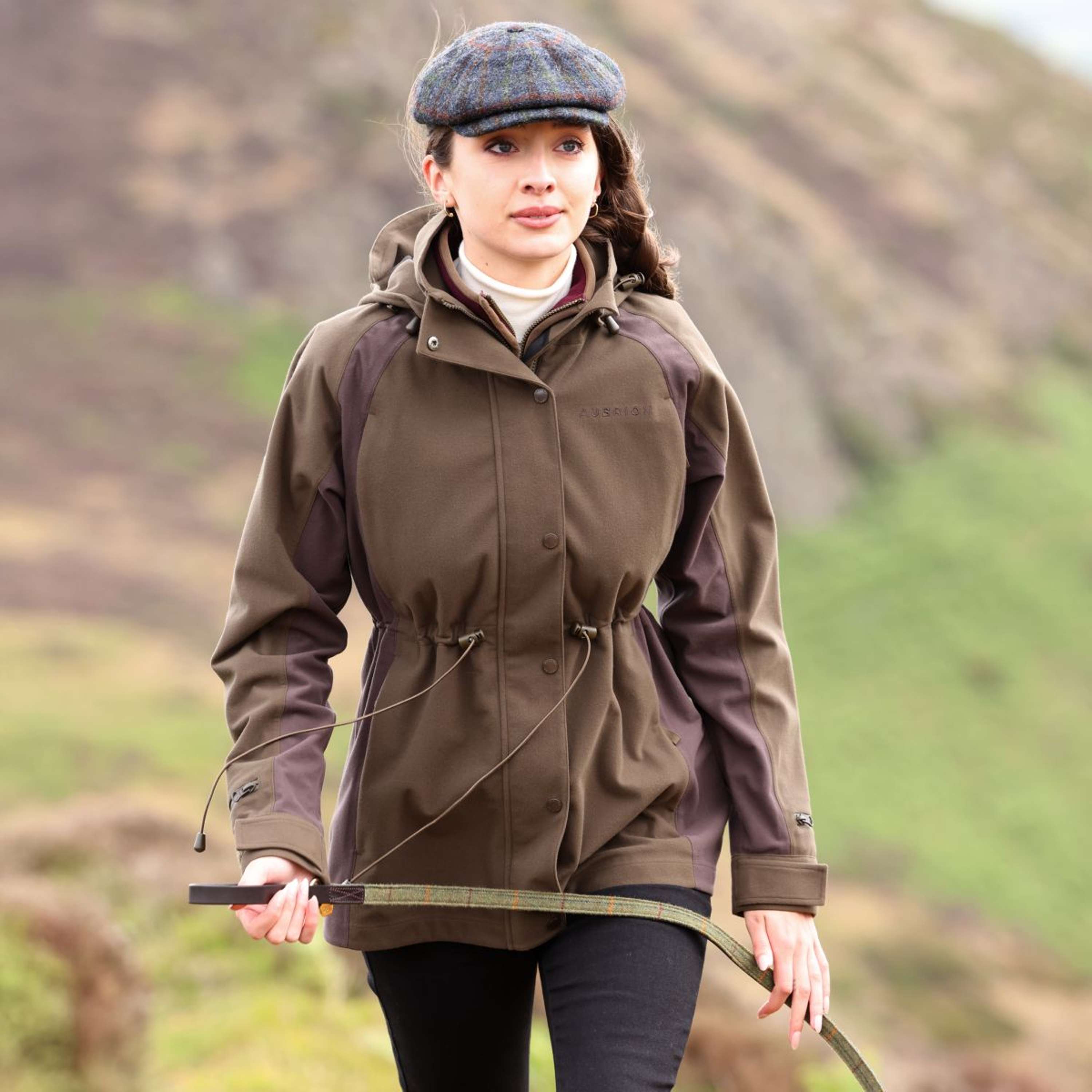 Aubrion by Shires Veste Heritage Olive foncé