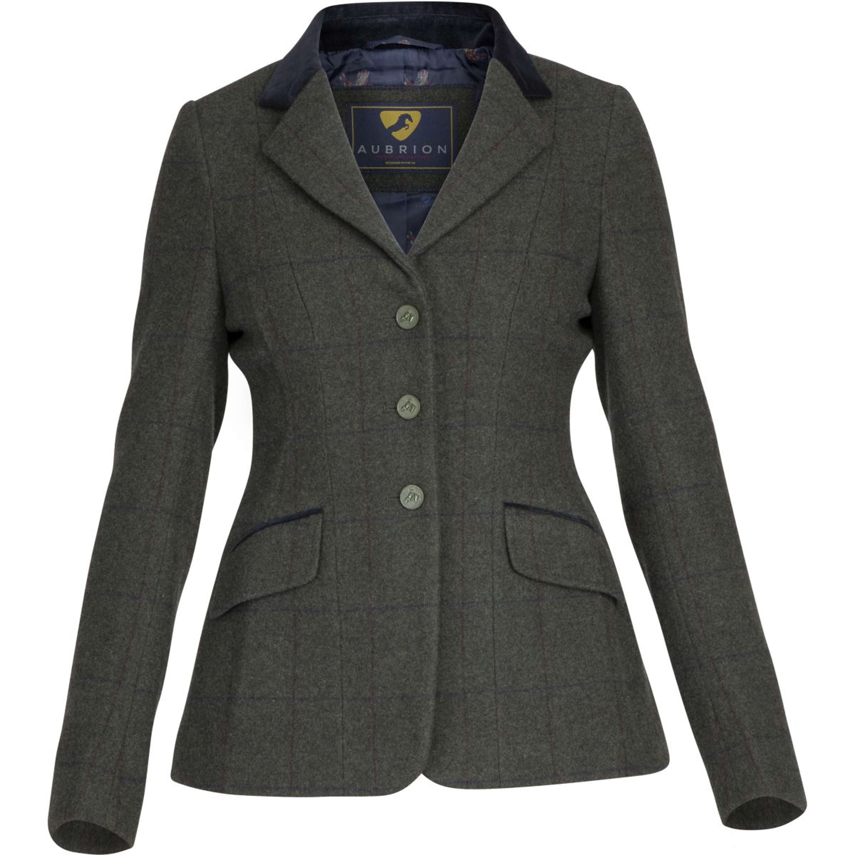 Aubrion by Shires Veste de Concours Saratoga Elm Vert Check