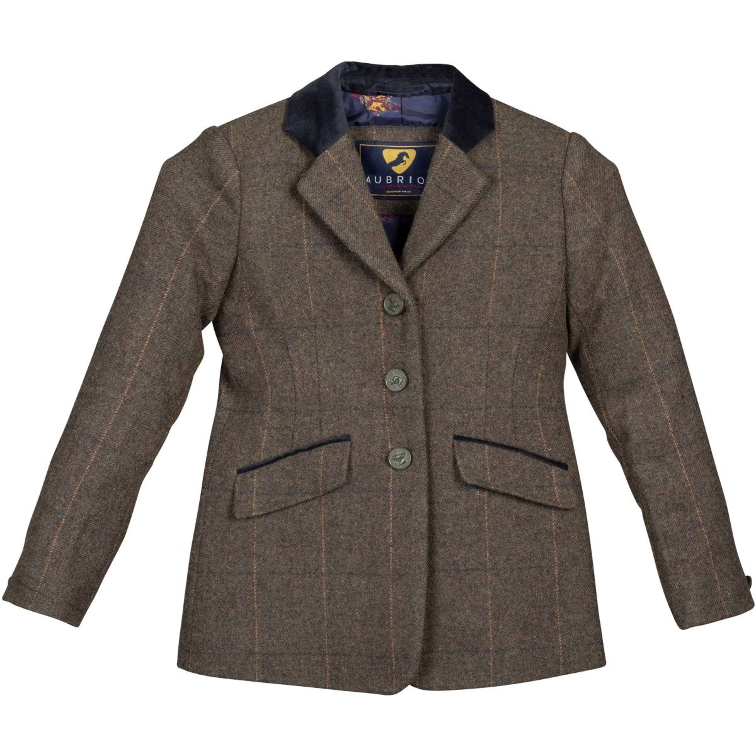 Aubrion by Shires Veste de Concours Saratoga Enfants Vert Check