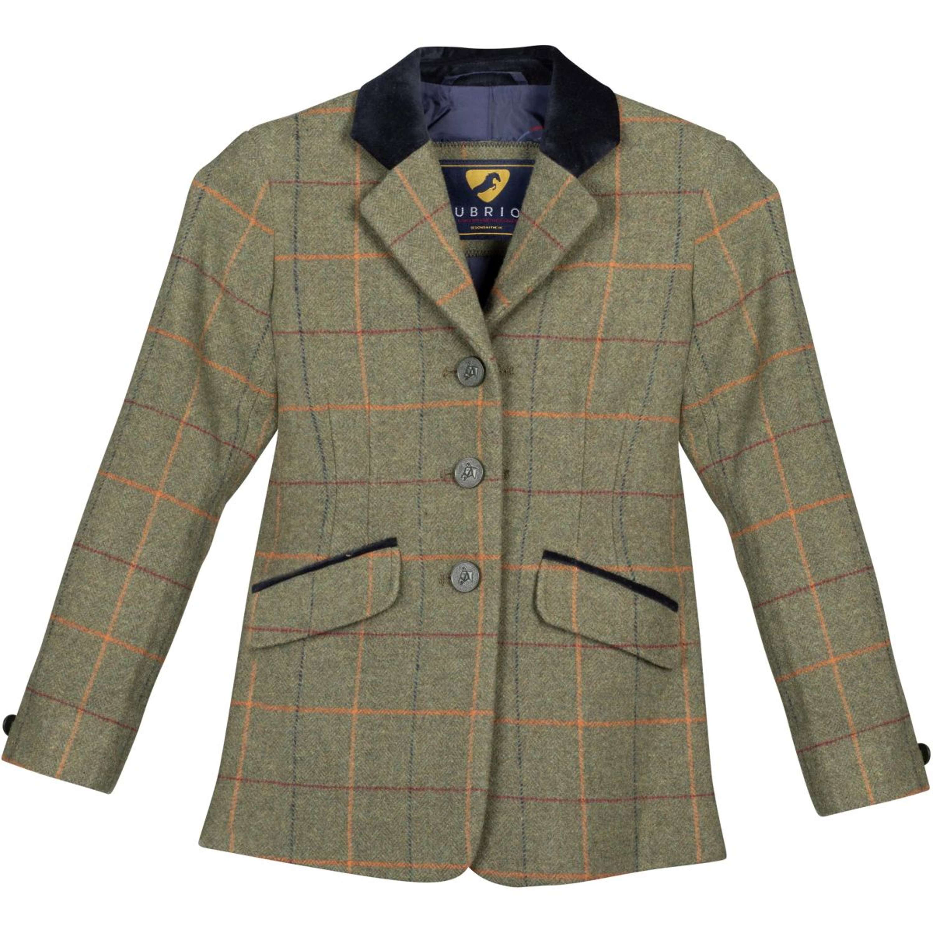 Aubrion by Shires Veste de Concours Saratoga Enfants Rouge/Jaune/Bleu Check