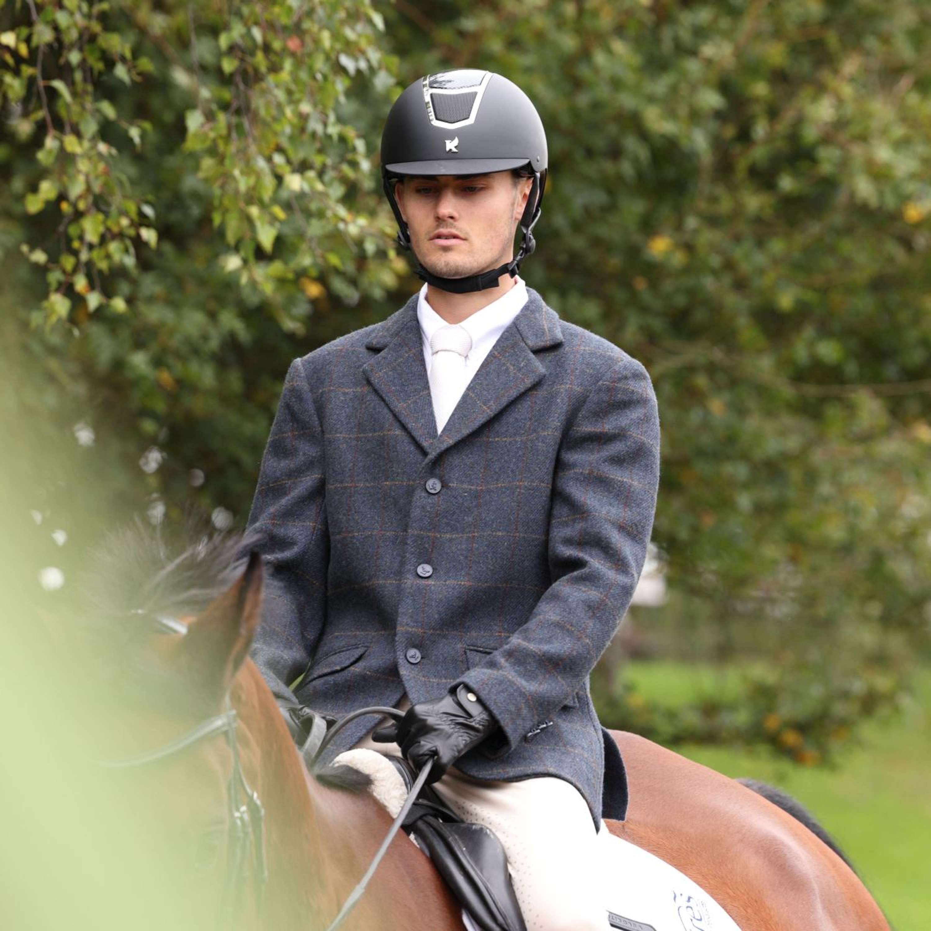 Aubrion by Shires Veste de Concours Saratoga Hommes Juniper Navy Check