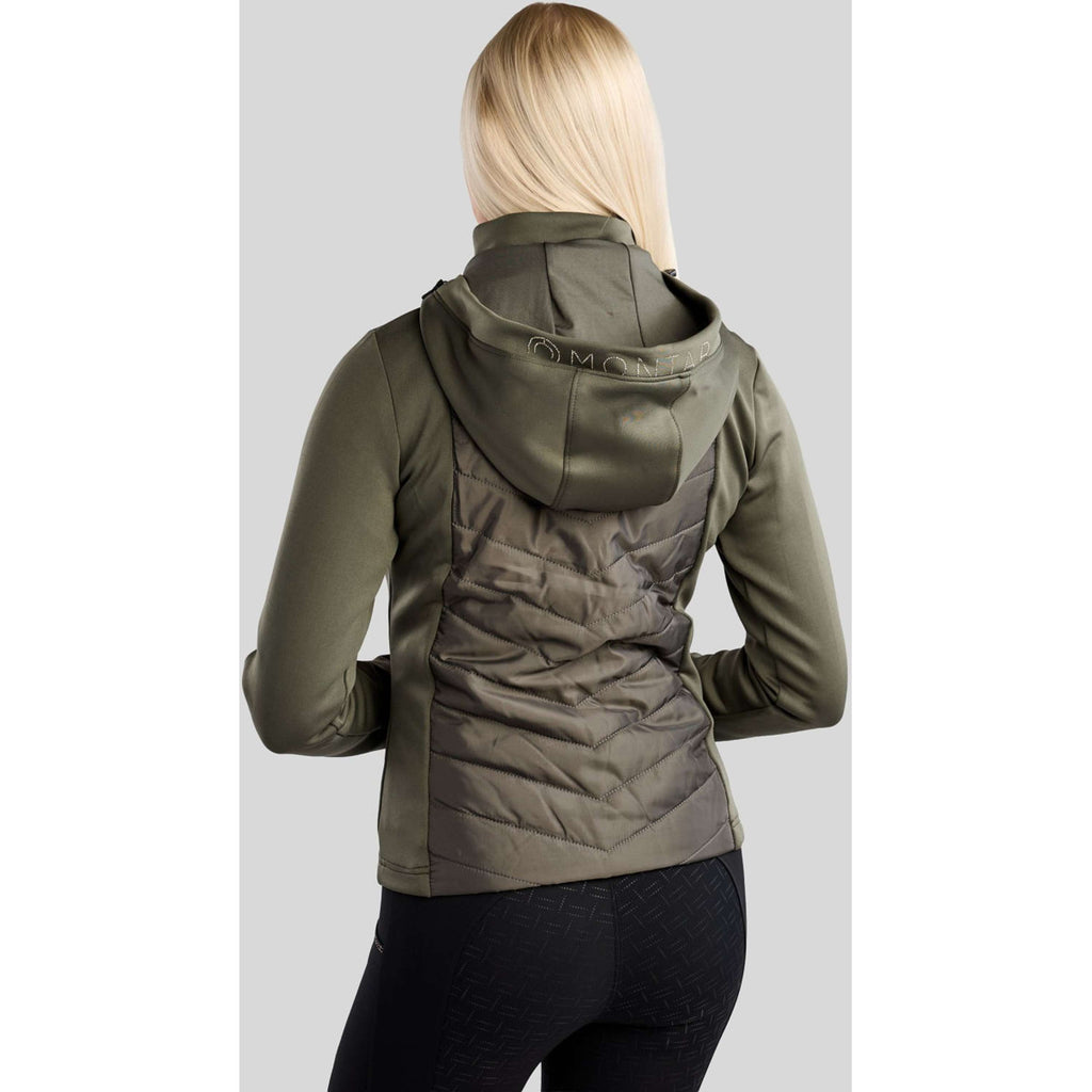 Montar Blouson MoEverline Hybrid Detachable Hood Golden Quartz Crystals Forest Green