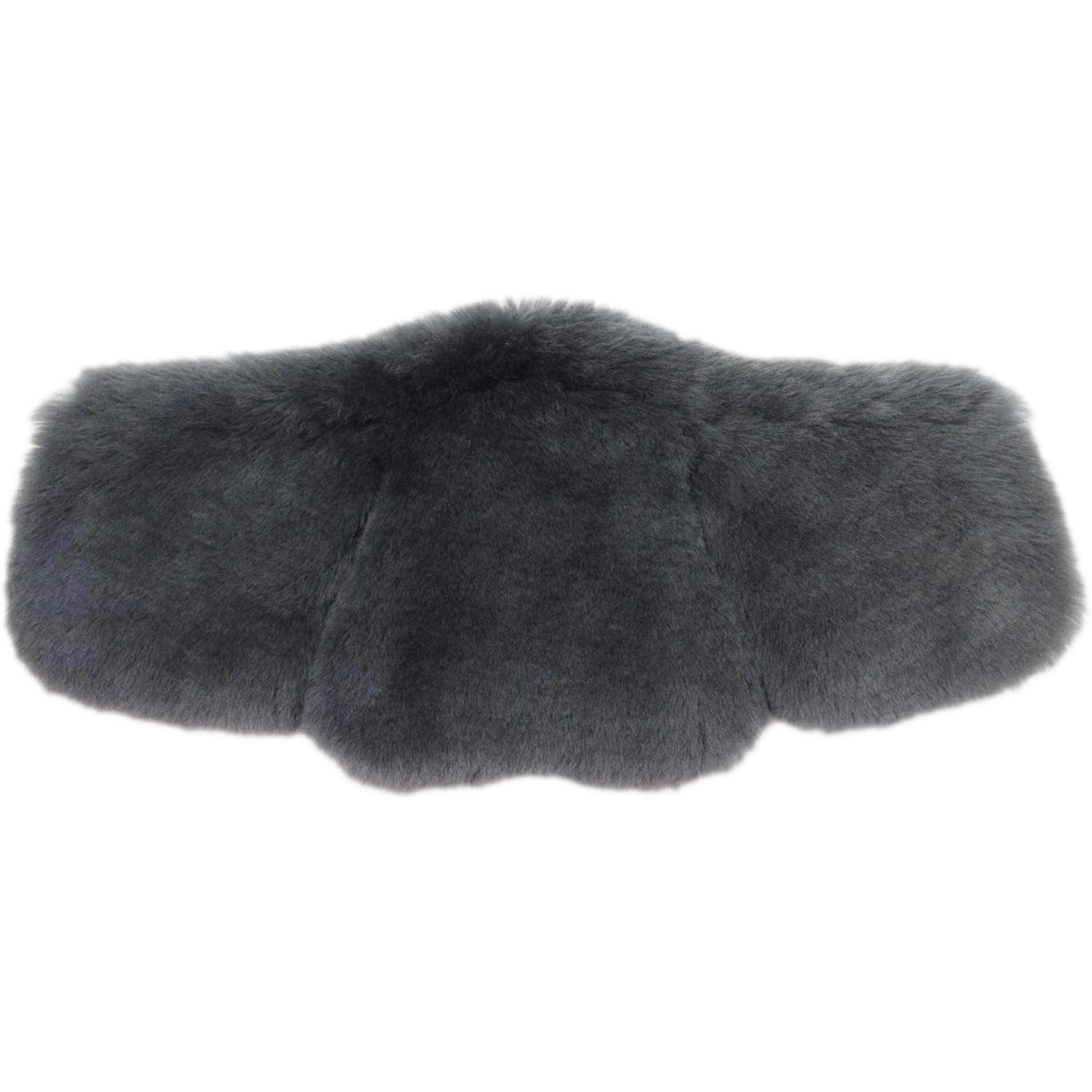 Stübben Fourrure de Sangle Equi-Soft by Mattes Peau d'Agneau Graphite