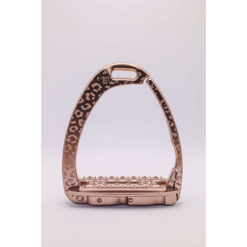Tech Stirrups Étriers Venice Children Leopard Rosegold