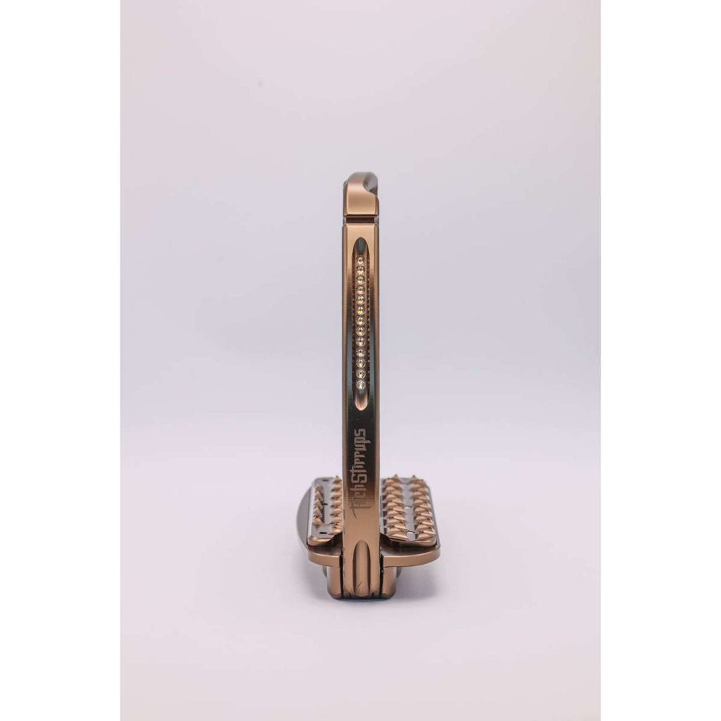 Tech Stirrups Étriers Venice Sloped EVO Leopard Rosegold
