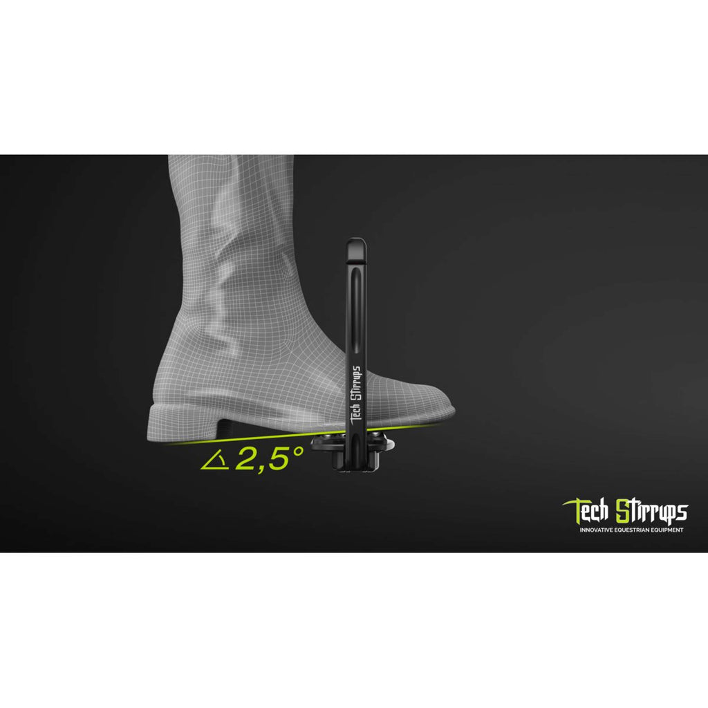 Tech Stirrups Étriers Venice Sloped EVO Noir/Rose