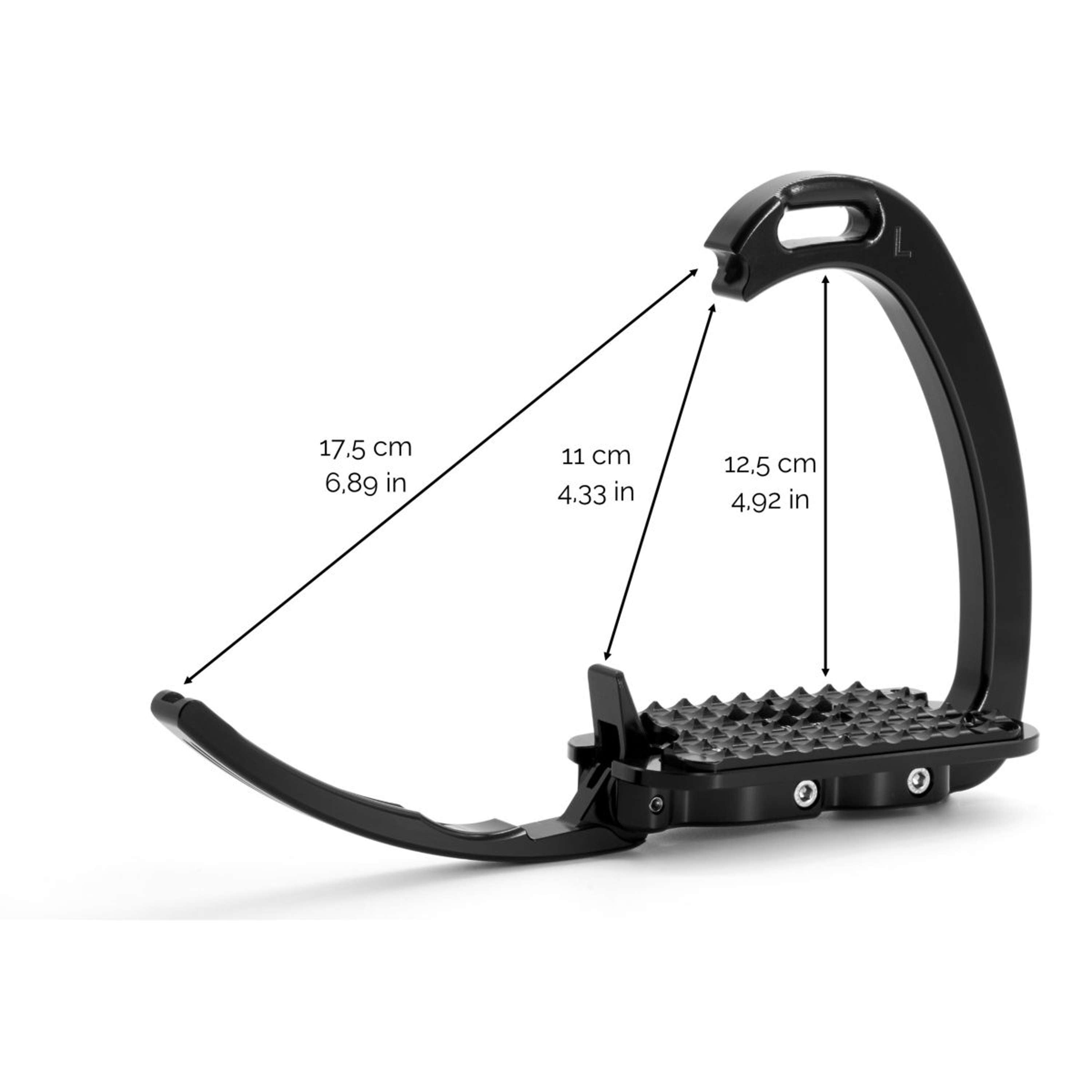 Tech Stirrups Étriers Venice Sloped Dressage Noir/Noir
