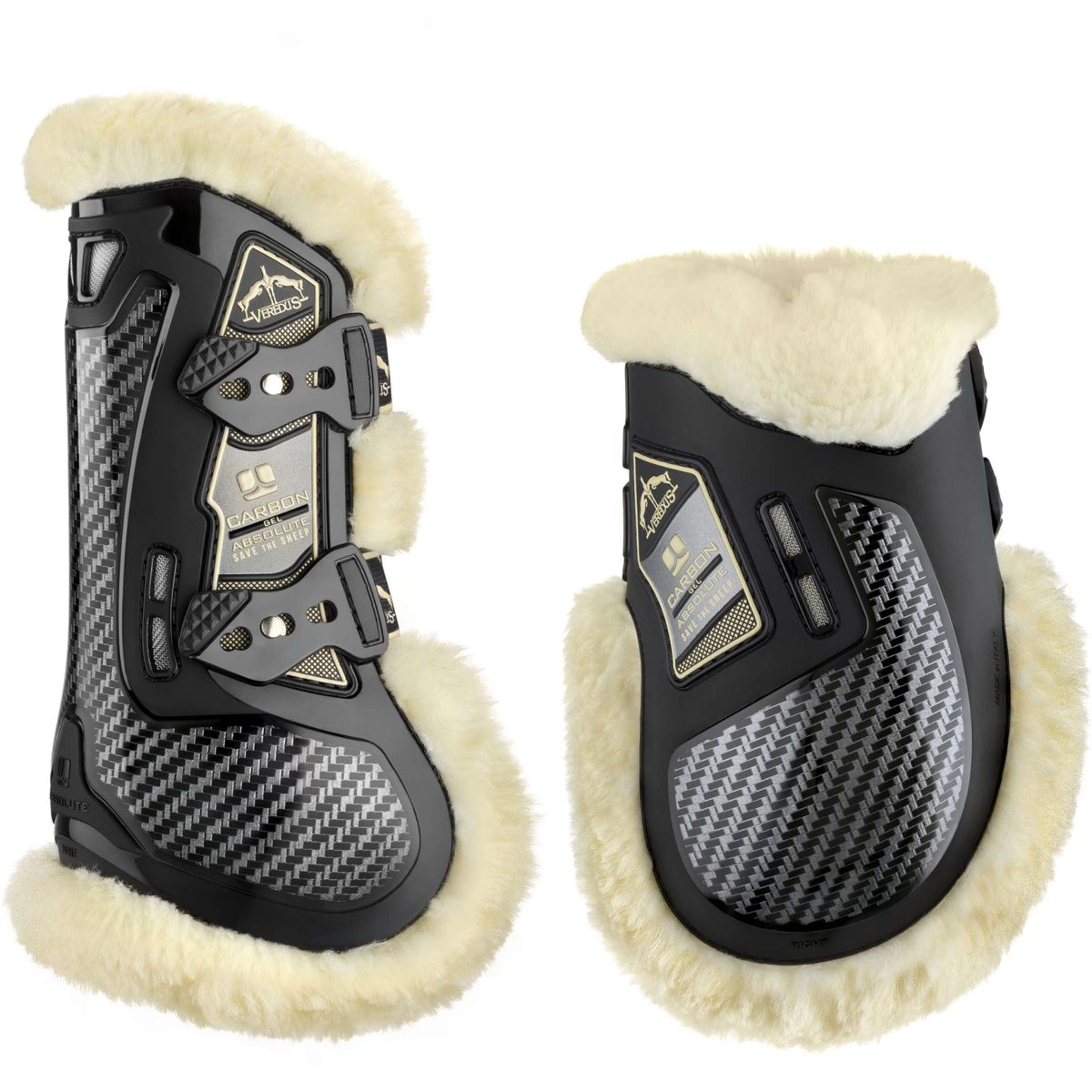 Veredus Protèges-Tendons Carbon Gel Absolute Save the Sheep Front Noir
