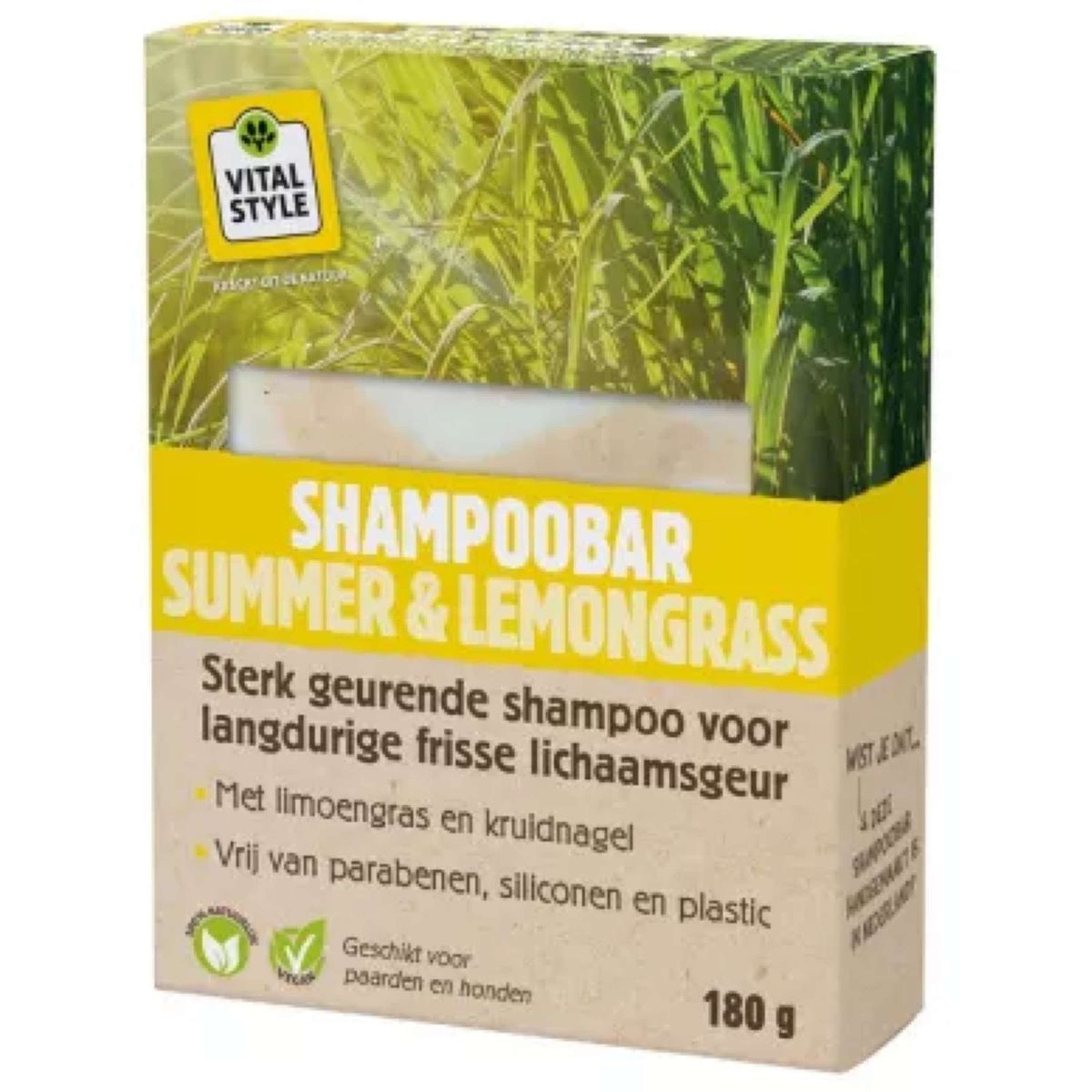 Vitalstyle Barre de Shampooing Summer & Lemongrass
