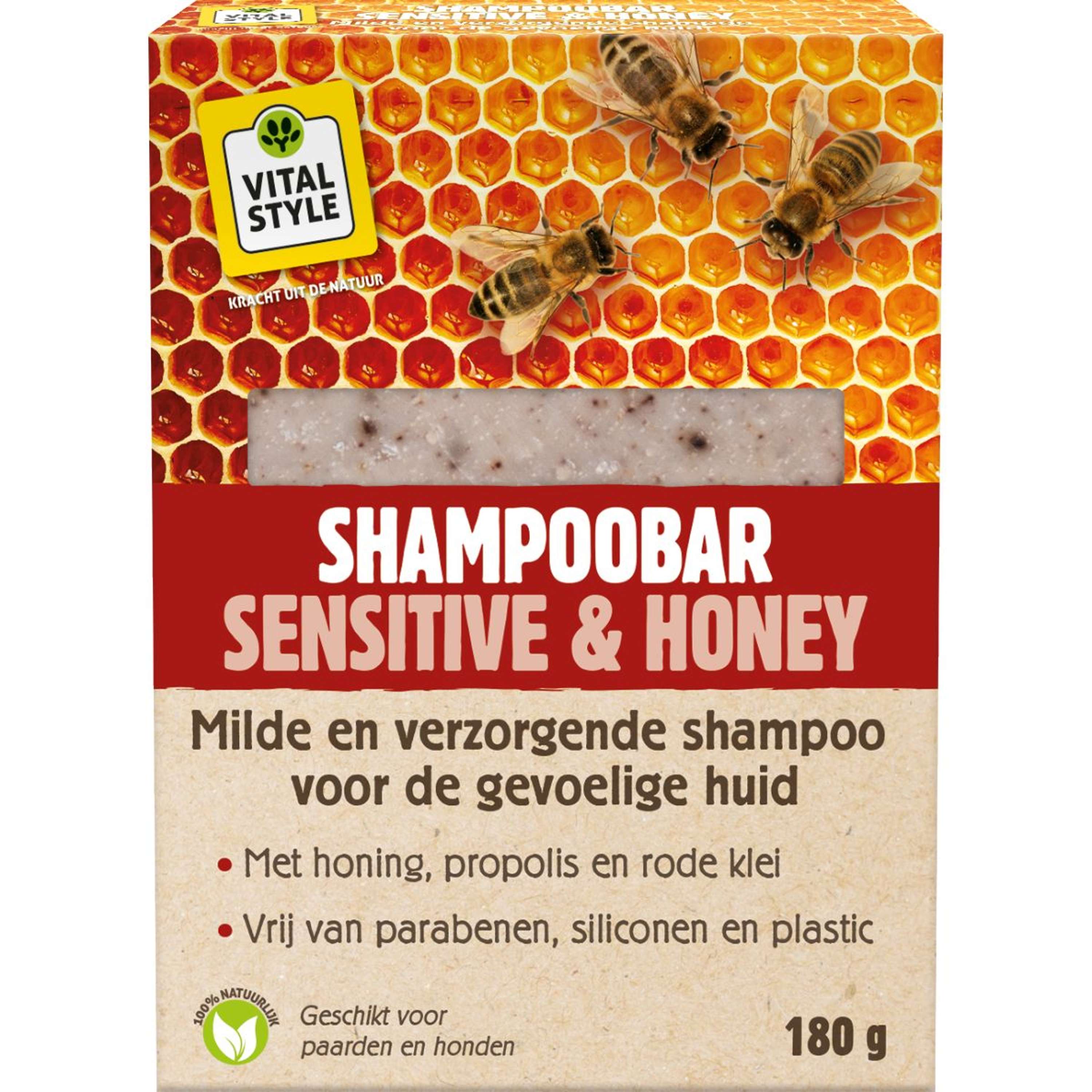 Vitalstyle Barre de Shampooing Sensitive &Honey