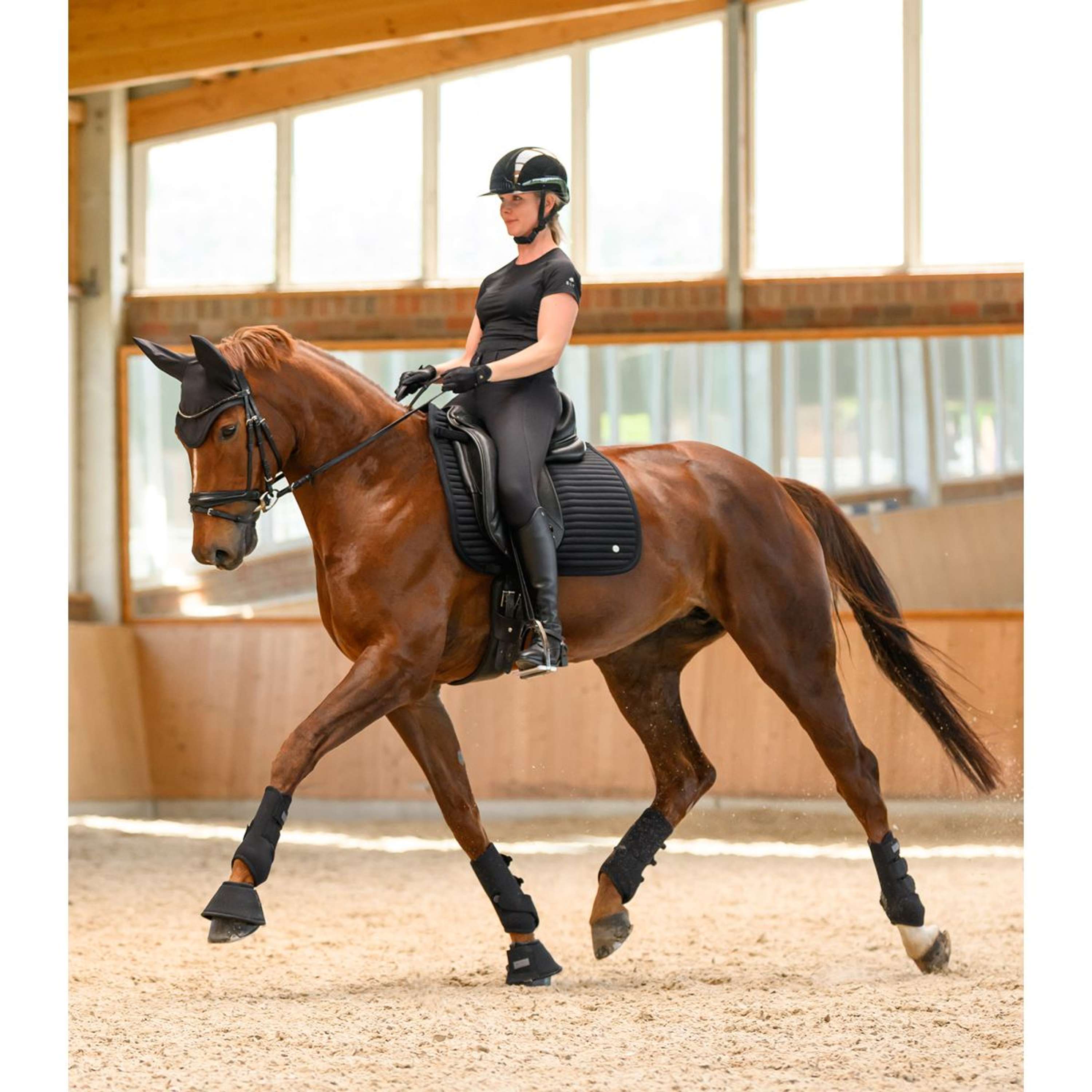 ELT Pantalon d'Équitation Comfort Ride silicone Noir