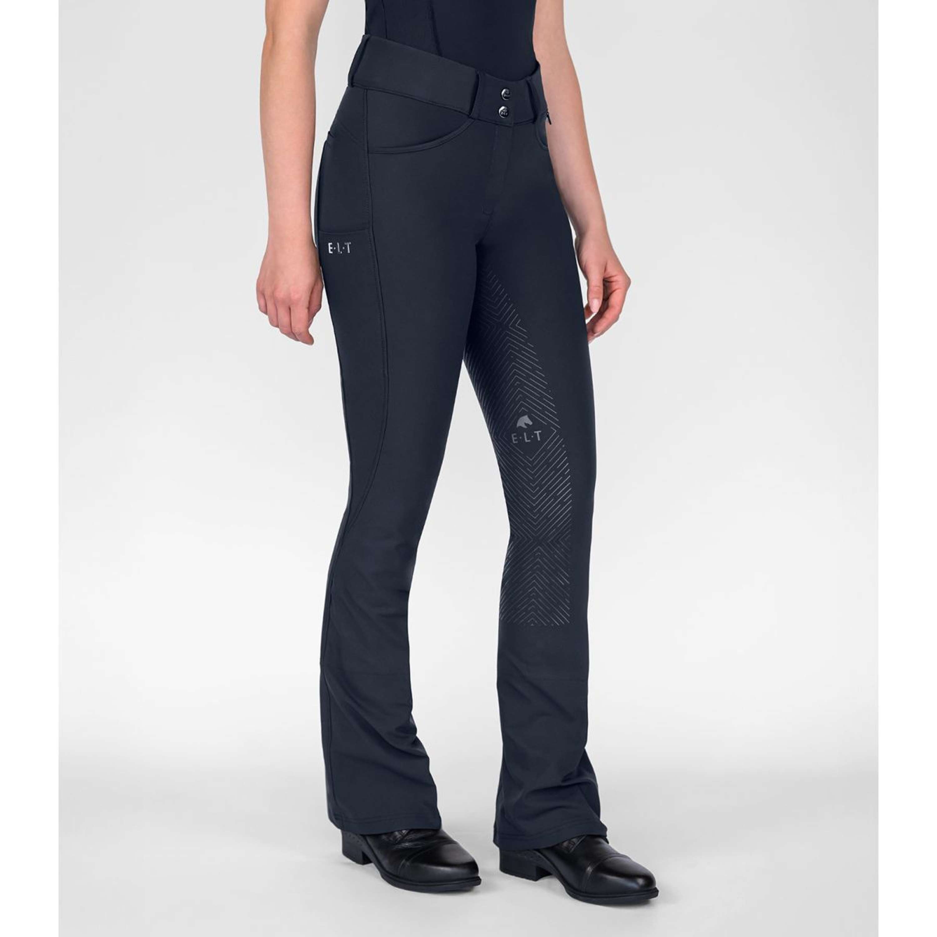 ELT Culotte d'Équitation Jodhpur Comfort Ride silicone Bleu profond