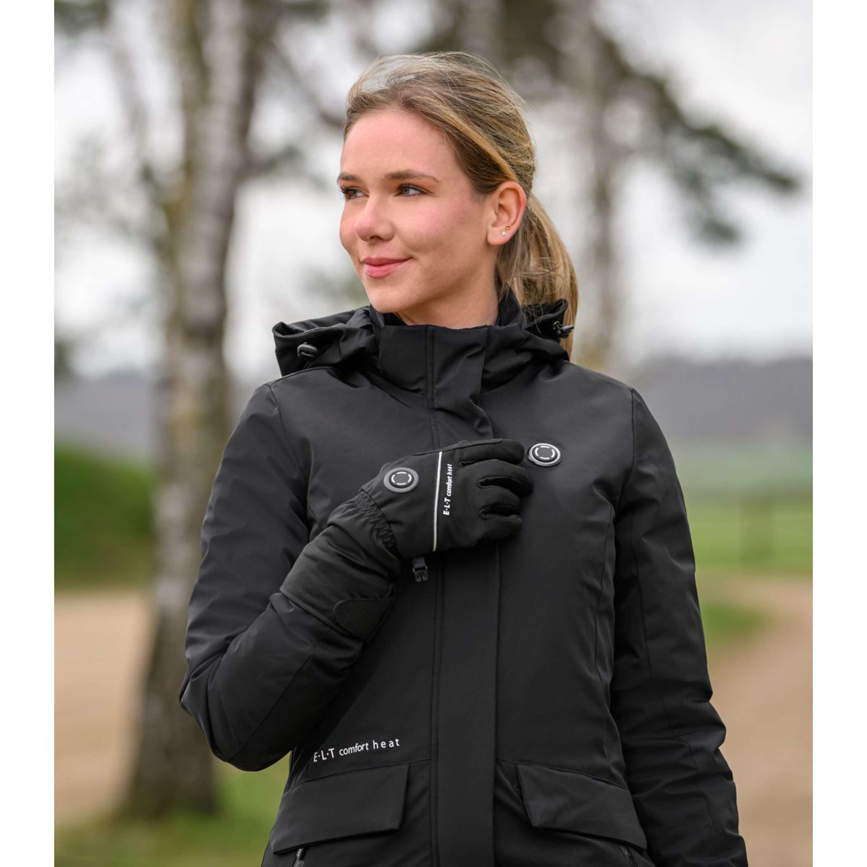 ELT Gants d'Équitation Heated Comfort Noir