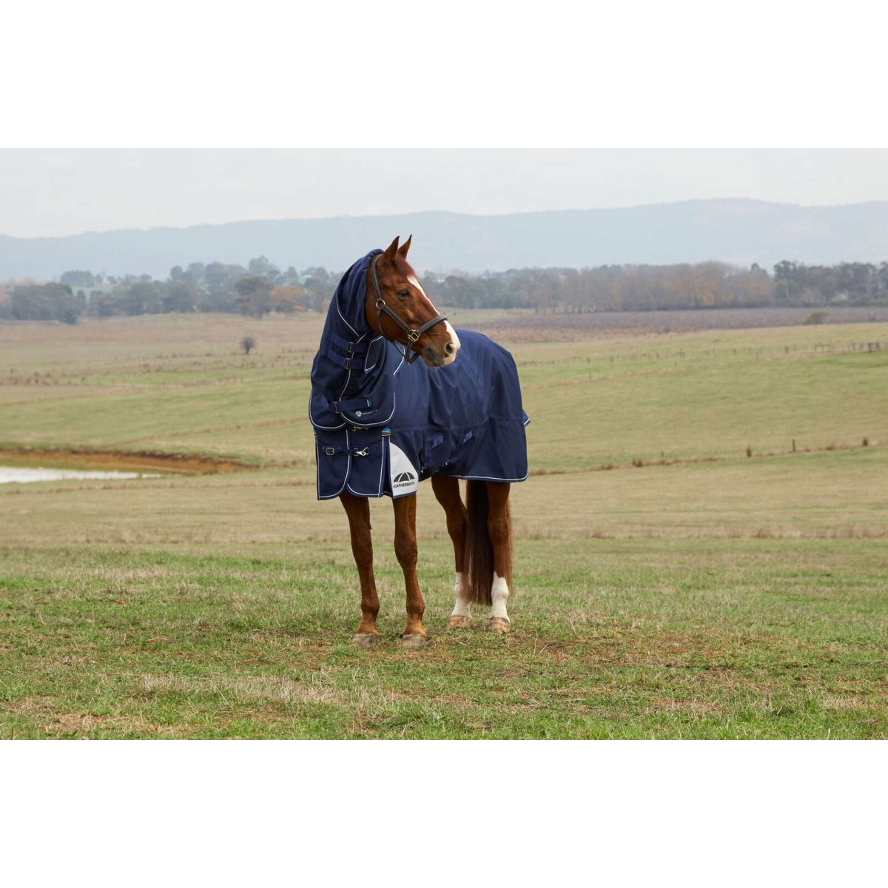 WeatherBeeta ComFiTec Ultra Turnout Detach-A-Neck 220g Marin