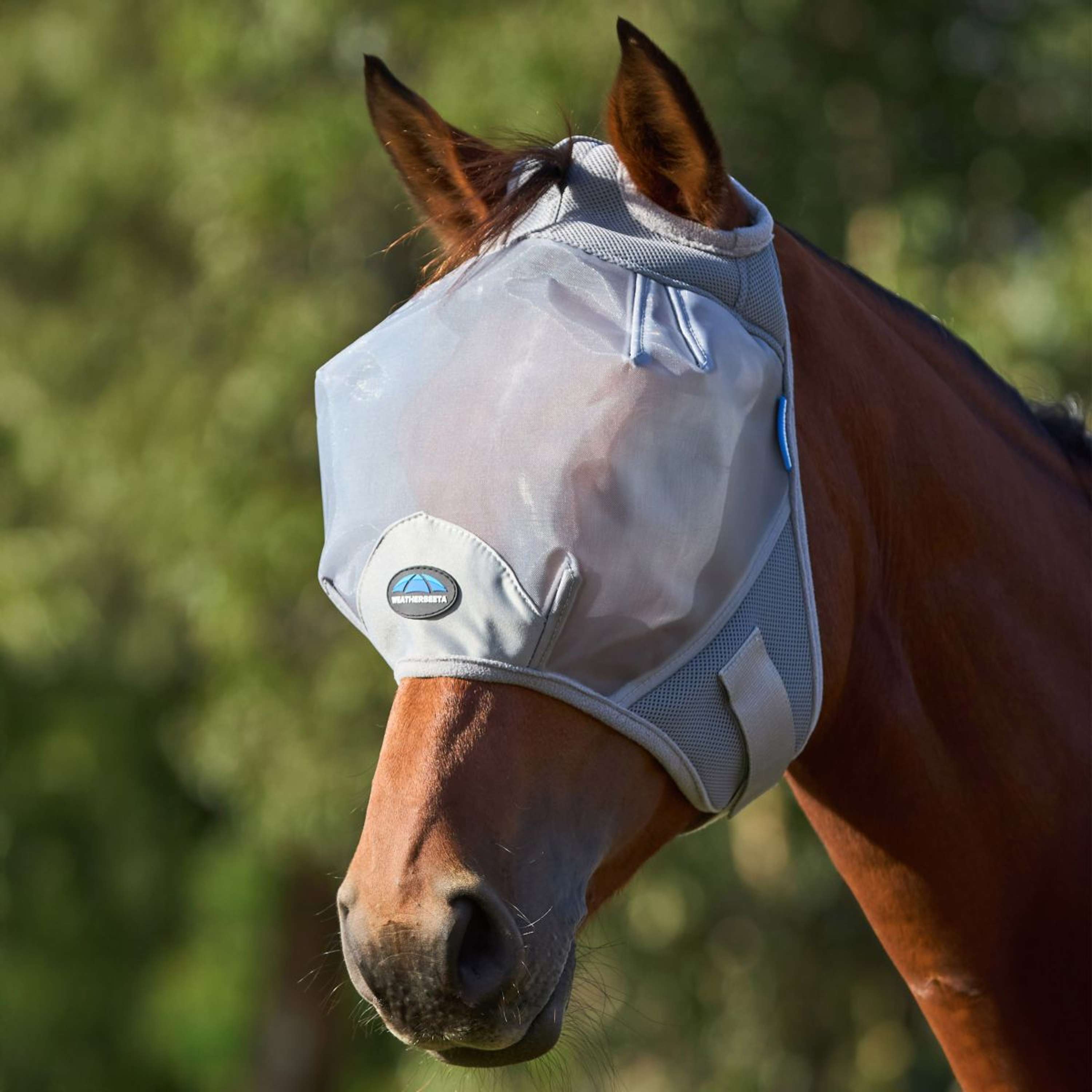 WeatherBeeta Masque Anti-Mouches ComFiTec Durable sans Oreilles Gris
